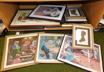 Lot 2031 - Various pictures, prints, etc., to include...