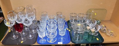 Lot 2058 - Glassware, to include a group of Brierley hock...