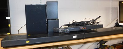 Lot 2083 - An LG sound bar, with lead and remote,...