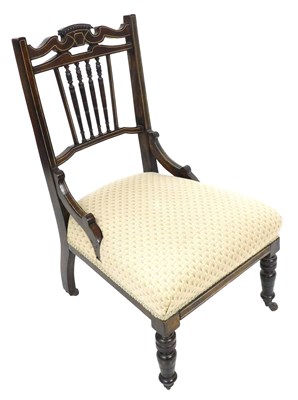 Lot 728 - An Edwardian rosewood and simulated ivory...
