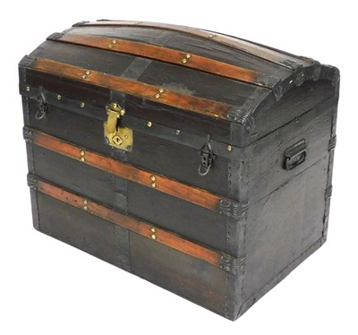 Lot 737 - A late 19th/early 20thC canvas and stained...