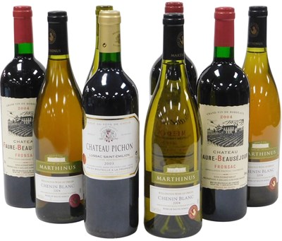 Lot 617 - Four bottles of Marthinus chenin blanc 2004,...
