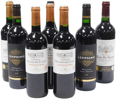 Lot 618 - Assorted wine, including three bottles of...
