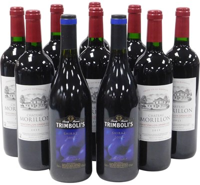 Lot 619 - Eight bottles of Chateau Morillon...