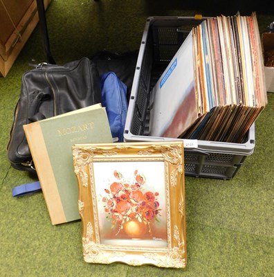 Lot 2135 - LP records, cases, floral still life, etc. (1...