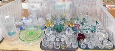 Lot 2146 - Glassware, to include decanters, drinking...
