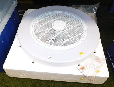 Lot 2178 - A ceiling fan, 57cm diameter, with remote...