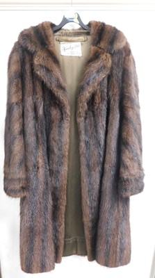 Lot 2198 - A Kimley Ltd brown fur three quarter length...