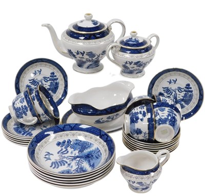 Lot 168 - An early 20thC Double Phoenix blue and white...