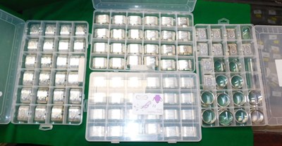 Lot 2217 - Various napkin rings, contained in four...