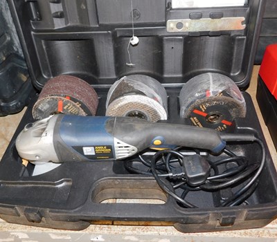 Lot 1159 - A Pro 125mm angle grinder. Buyer Note:...