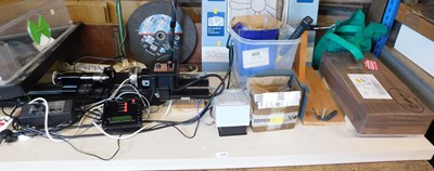 Lot 1189 - A small metal working lathe, mounted on to...