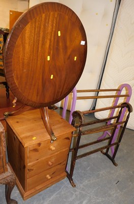 Lot 1106 - A group of furniture, comprising a tilt top...