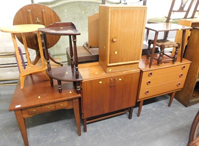 Lot 1051 - A group of furniture, to include a two tier...