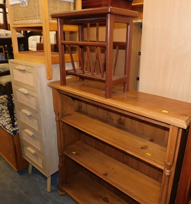 Lot 1078 - A group of furniture, to include a pine open...