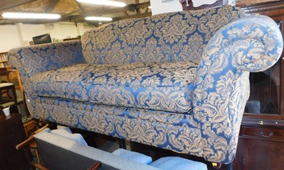 Lot 1087 - A Somtoile double sofa bed, upholstered in...