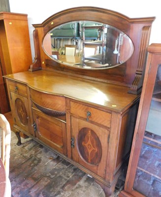 Lot 1102 - An early 20thC mirror back sideboard, the base...