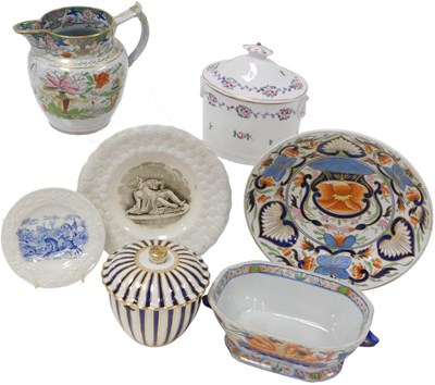 Lot 663 - A group of 19thC pottery and...