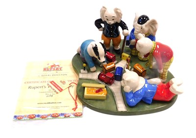 Lot 671 - A Royal Doulton figure group modelled as...