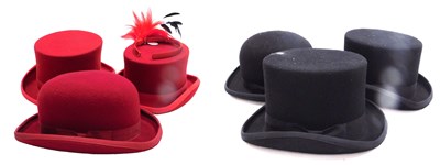 Lot 534 - Three Burgess wool dressage hats, three in...