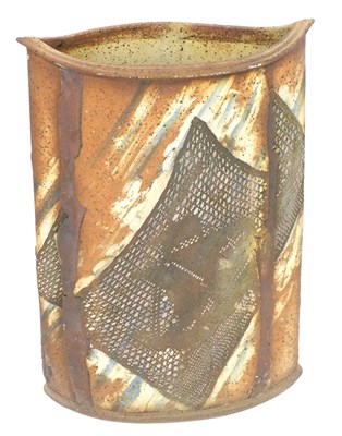 Lot 536 - A late 20thC studio pottery umbrella stand, of...