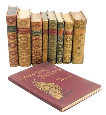 Lot 629 - Books. Bindings, eight Morocco or calf bound...