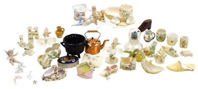 Lot 652 - A group of late 19thC continental porcelain...