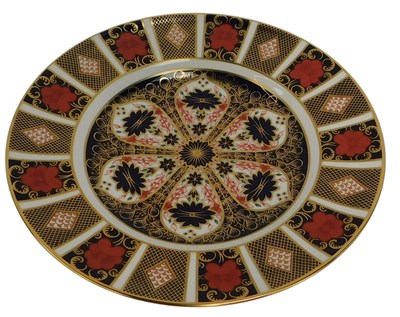 Lot 206 - A Royal Crown Derby Old Imari pattern plate,...