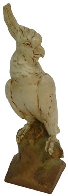Lot 213 - A Royal Dux matte porcelain figure modelled as...