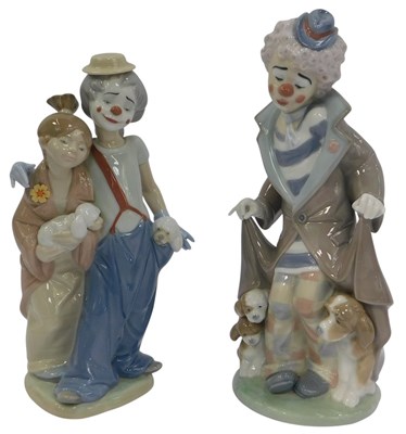 Lot 224 - Two Lladro porcelain figures, modelled as Pals...