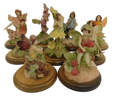Lot 262 - Nine Danbury Mint Flower Fairies figures, to...