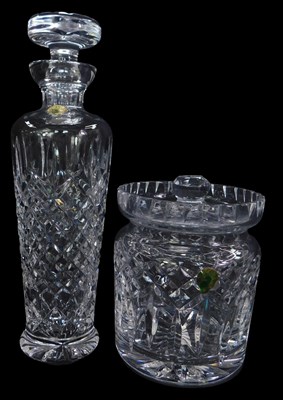 Lot 267 - A Waterford crystal biscuit jar and...