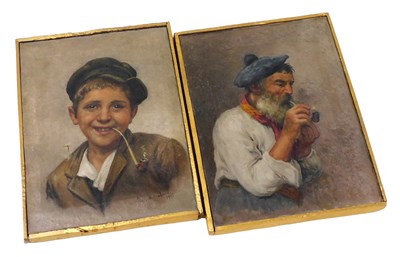 Lot 696 - Vincenzo Busciolano (Italian 1851-1919). Half...