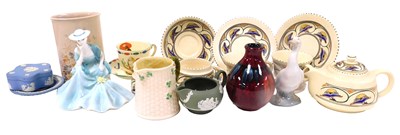 Lot 847 - Assorted ceramics, including a Coalport figure...