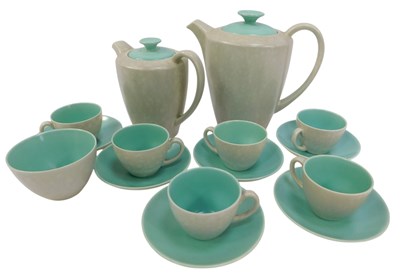 Lot 294 - A Poole pottery two tone coffee...