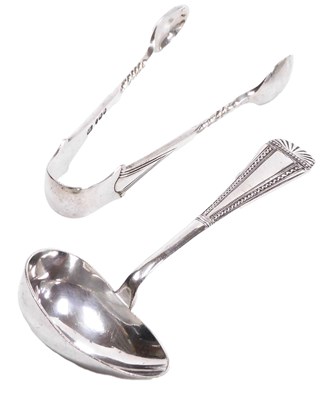 Lot 865 - A pair of Victorian silver sugar...