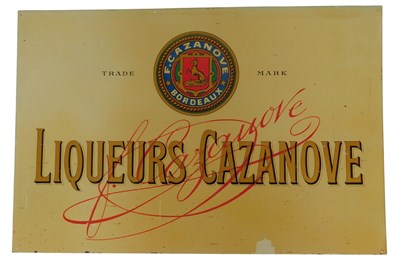 Lot 316 - An F Cazanove Bordeaux Liqueurs Cazanove tin...