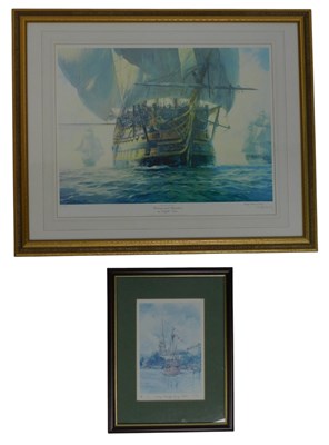 Lot 332 - Geoff Hunt. Nelson's Ships, Victory and...