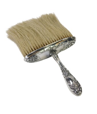 Lot 28 - A silver handled horse hair valet brush, the...