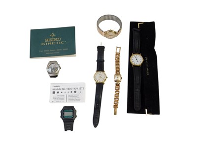 Lot 350 - A group of wristwatches, to include a Raymond...