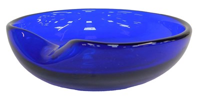 Lot 365 - A Tiffany and Co indented cobalt coloured...
