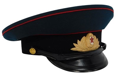 Lot 382 - A Soviet Union officer's cap.
