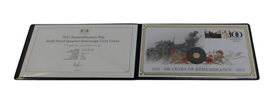 Lot 190 - A Harrington and Byrne gold proof quarter...