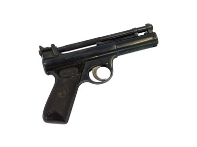Lot 158 - A Webley Senior .177 calibre air pistol, in a...