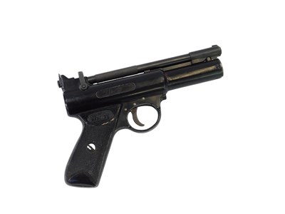 Lot 159 - A Webley .22 air pistol, in a faux black...