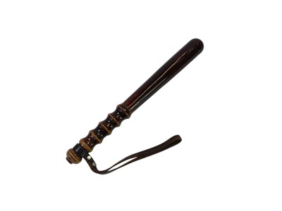 Lot 160 - A wooden truncheon, with a turned handle and...