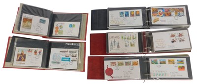Lot 410 - Five first day cover albums, to include...