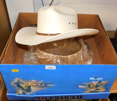 Lot 2251 - A John Stetson stetson hat, size 7 1/2, boxed.