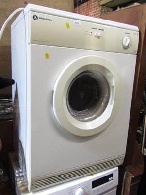 Lot 1074 - A White Knight tumble dryer, 6kg load, model...