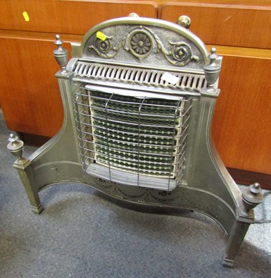 Lot 1086 - An electric fire, in a chromed finish....